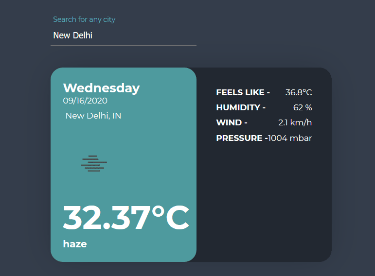 weather-app project